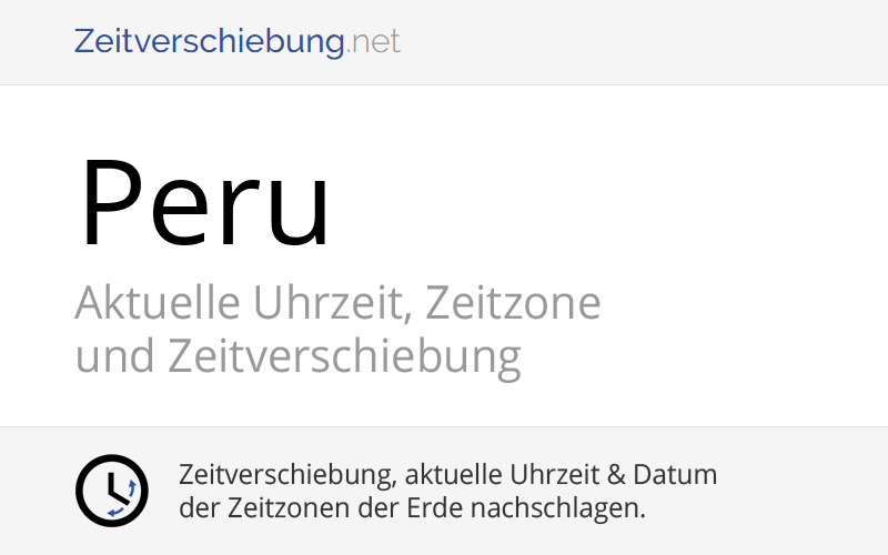 Uhrzeit Lima