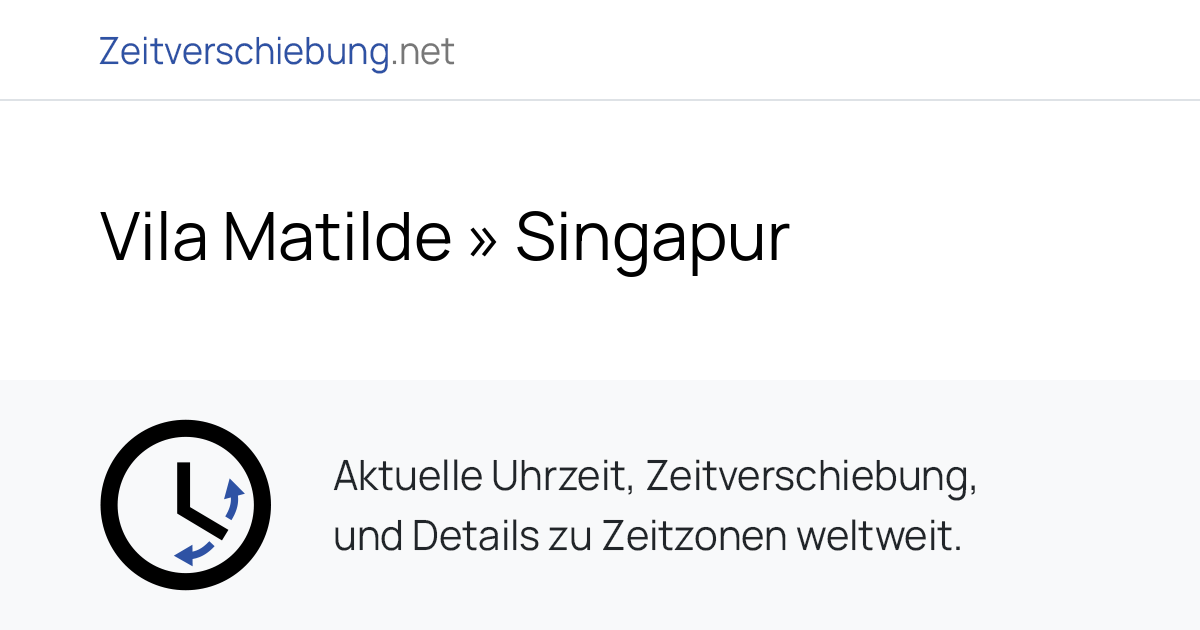 Zeitverschiebung Vila Matilde Brasilien Singapur Singapur