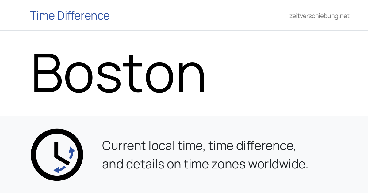 Boston Time Current Local Time in Boston, United States (Suffolk County ...
