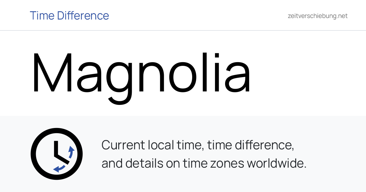 Current Local Time in Magnolia, United States (Columbia County ...
