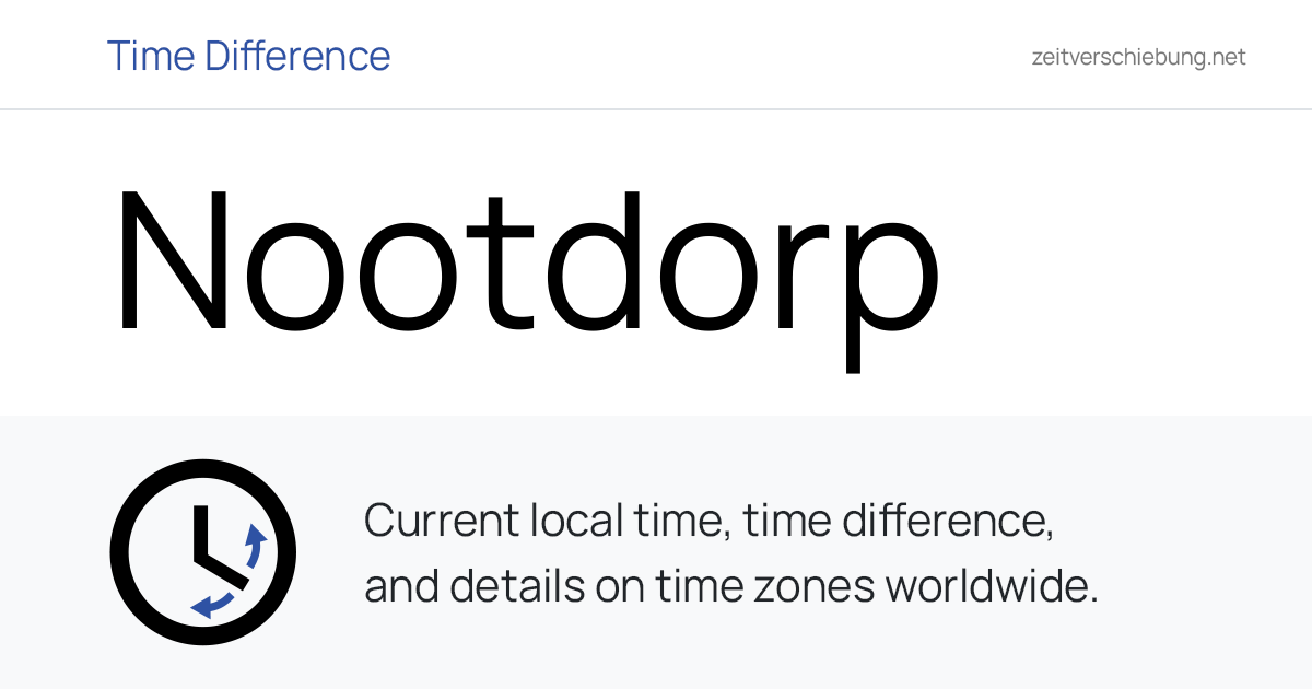 Current Local Time in Nootdorp, The Netherlands (Gemeente Pijnacker ...