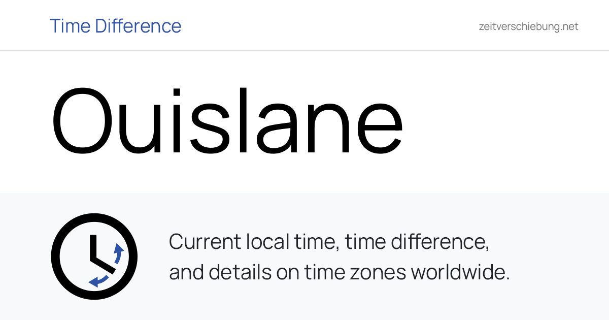 Current Local Time in Ouislane, Morocco (Meknes, Fes-Meknes): Date ...