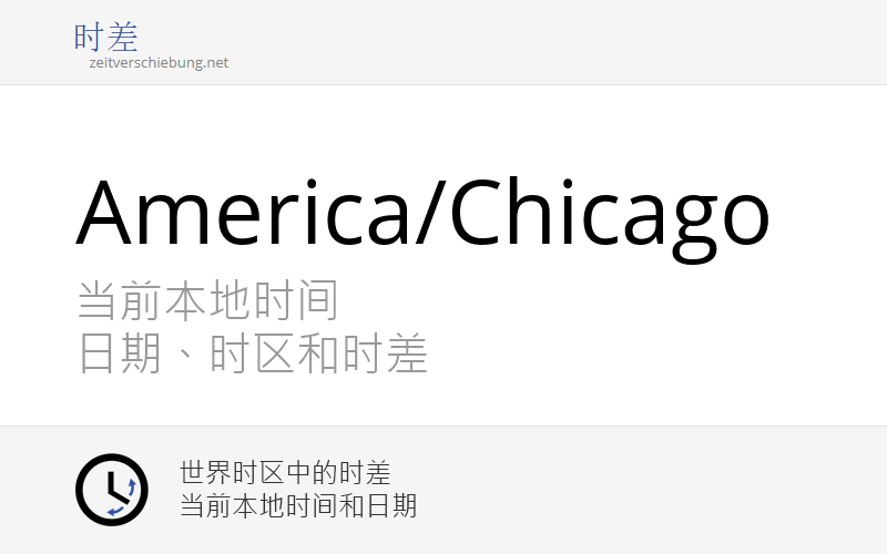 AMERICA CHICAGO TIMEZONE OFFSET visual data 3