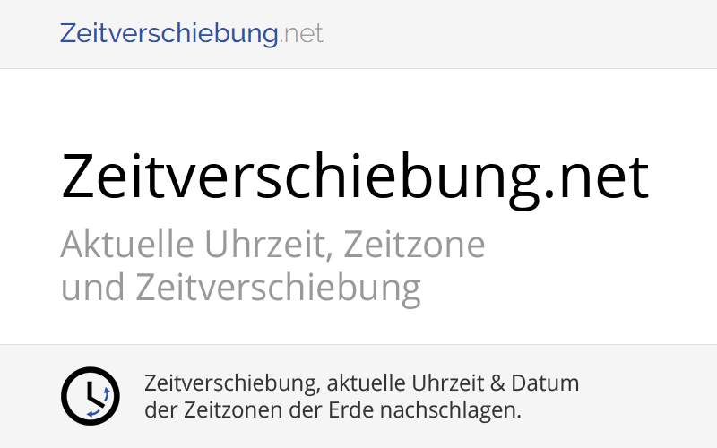 Zeitzonenrechner: Zeitverschiebung (Uhrzeit in Zeitzonen) online berechnen