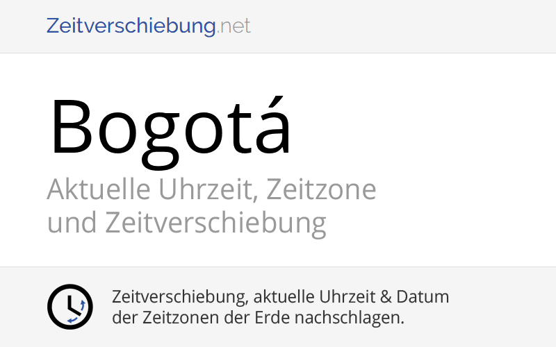 Uhrzeit Bogota