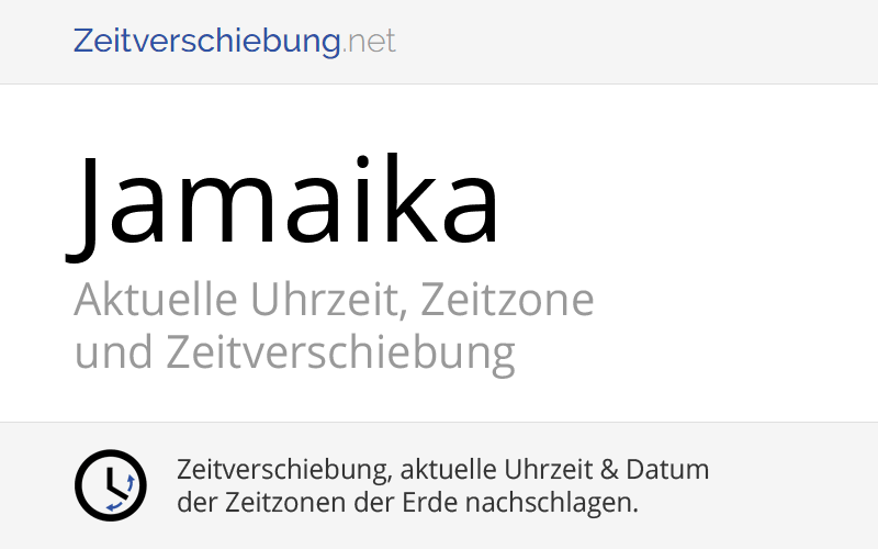 Uhrzeit Auf Jamaika