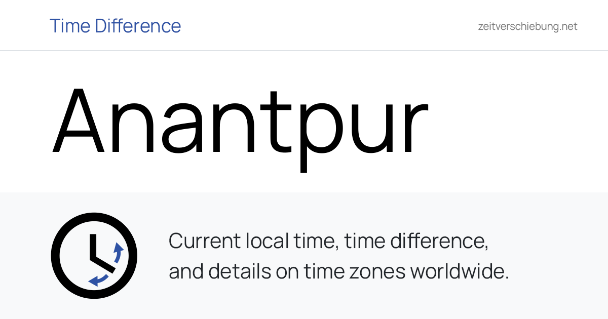 Current Local Time in Anantpur, India (Aurangabad, Maharashtra): Date ...