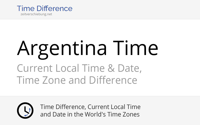 ART - Argentina Time: Current local time