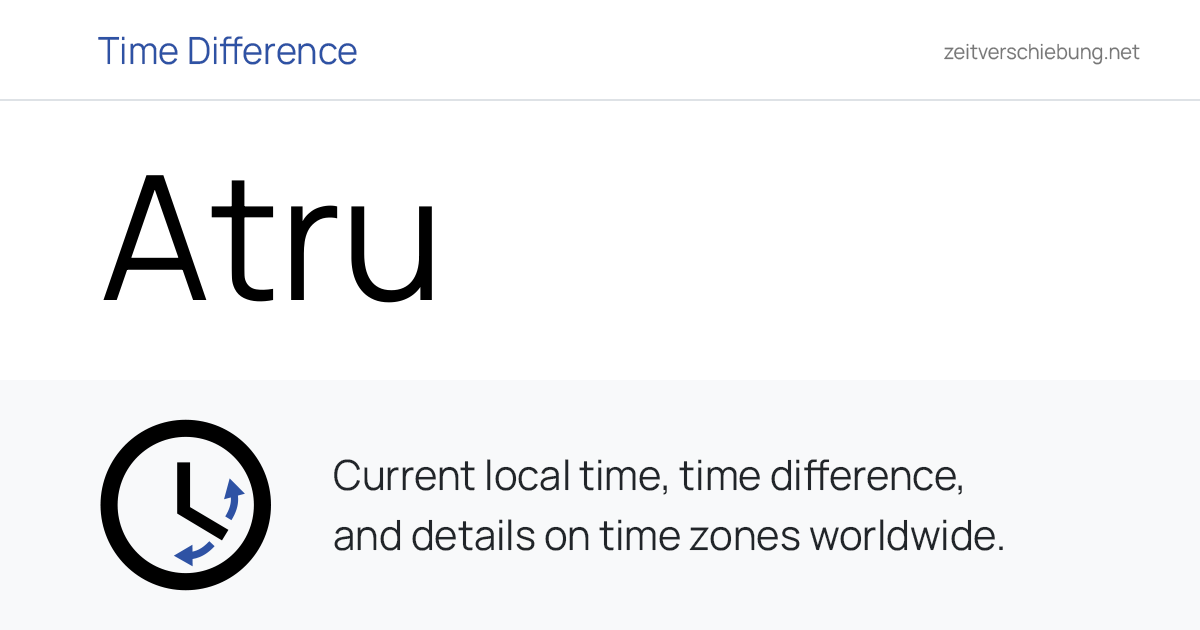 Current Local Time in Atru, India (Baran, Rajasthan): Date, time zone ...