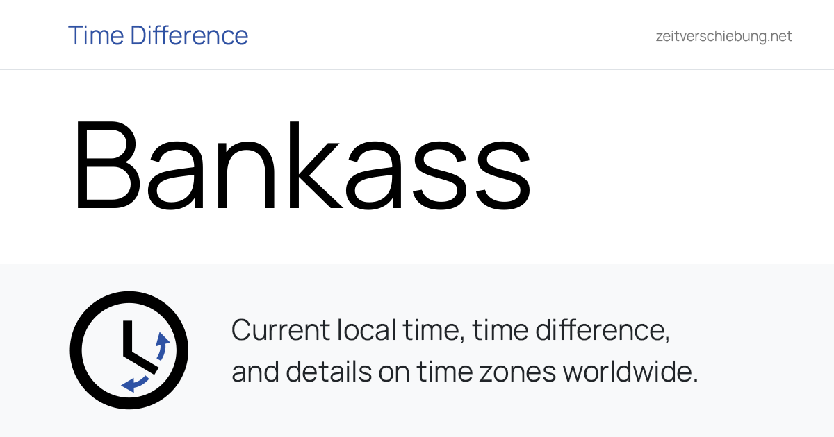 Current Local Time in Bankass, Mali (Mopti): Date, time zone, time ...
