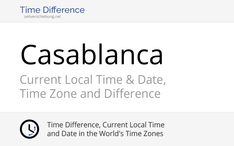 Current Local Time in Casablanca, Morocco (Casablanca-Settat): Date