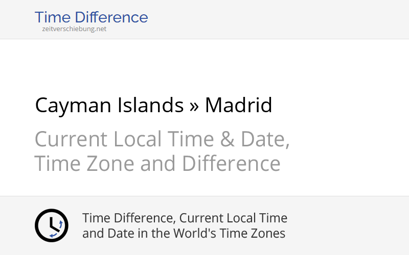 Time Difference Between Usa And Spain