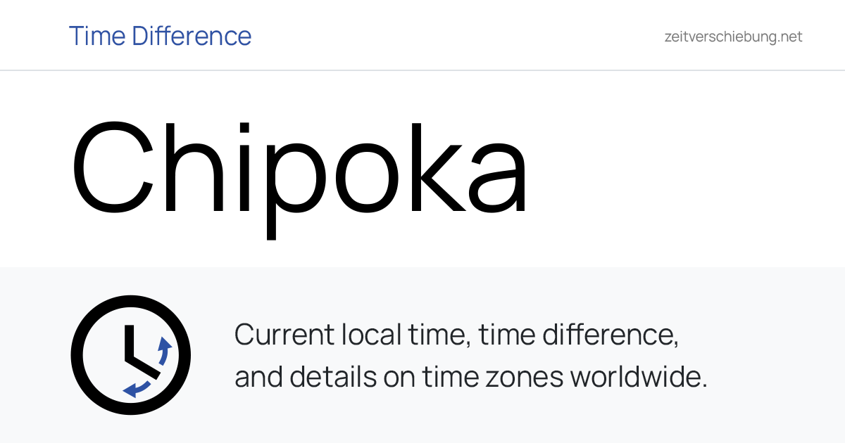 Current Local Time in Chipoka, Malawi (Salima District, Central Region ...