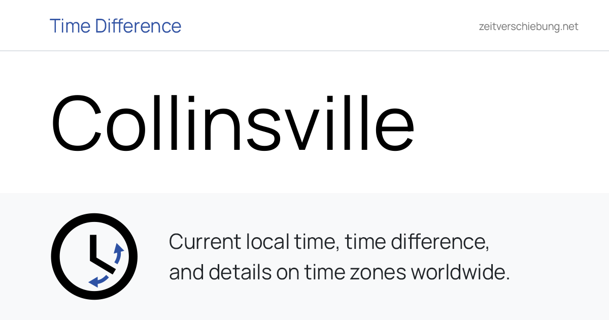 Current Local Time in Collinsville, United States (Madison County ...