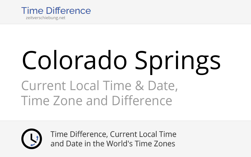 Current Local Time in Colorado Springs, United States (El Paso County ...