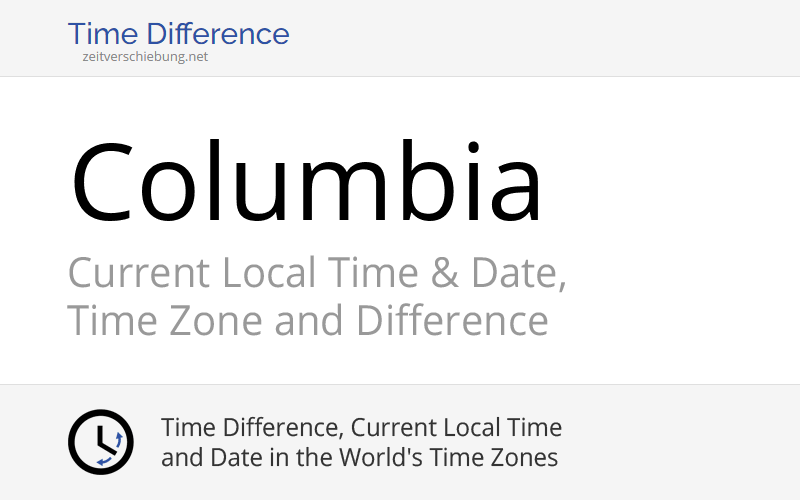 Current Local Time in Columbia, United States (Richland County, South Carolina): Date, time zone, time difference & time change