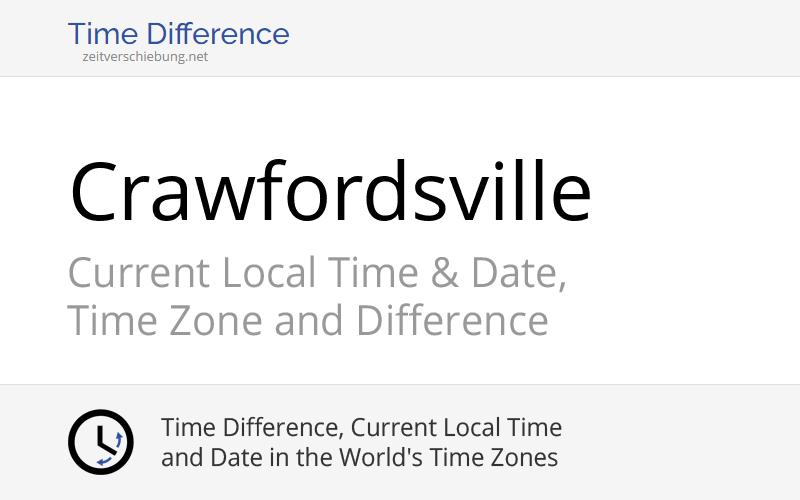Current Local Time in Crawfordsville, United States (Montgomery County