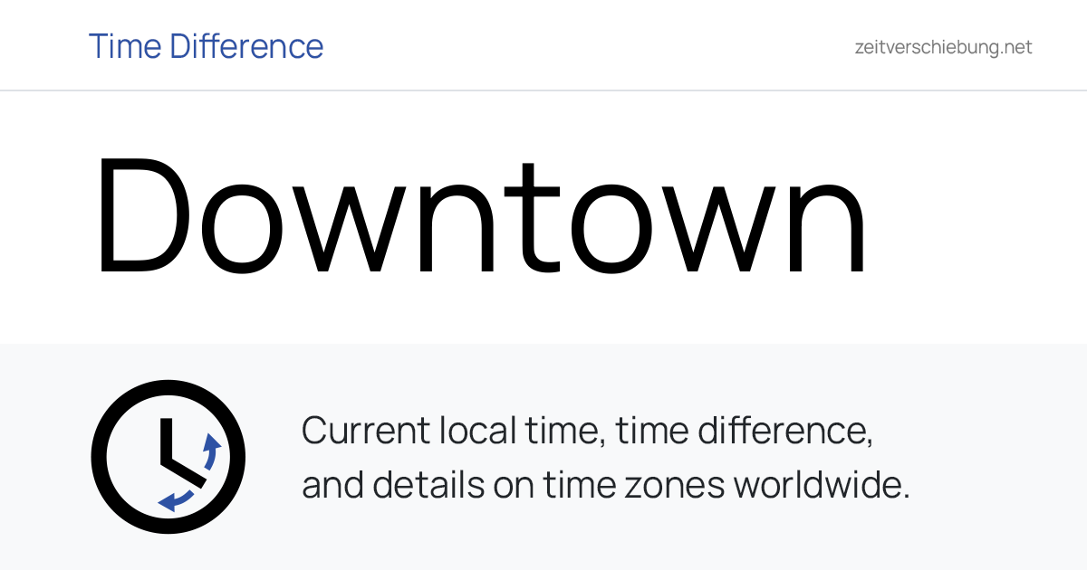 Current Local Time in Downtown, United States (City of Baltimore ...