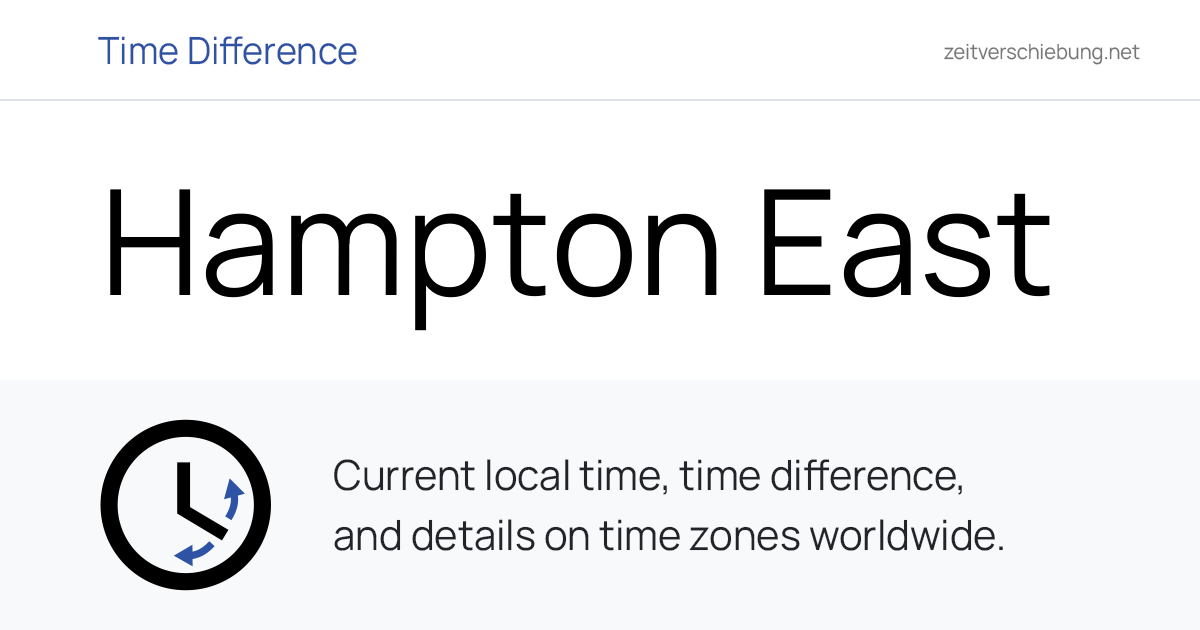 Current Local Time in Hampton East, Australia (Bayside (Vic.), Victoria ...