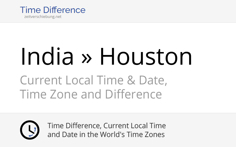 Time difference india asia kolkata houston united states