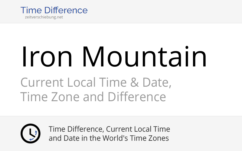 Current Local Time in Iron Mountain, United States (Dickinson County