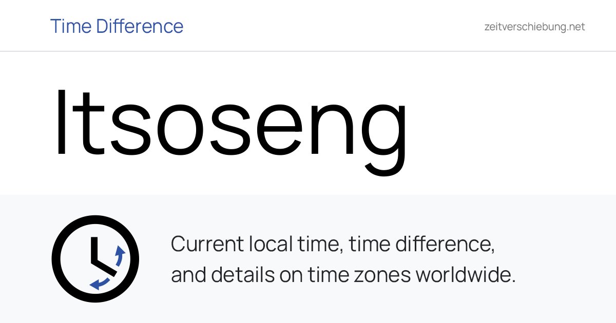 Current Local Time in Itsoseng, South Africa (Ngaka Modiri Molema ...