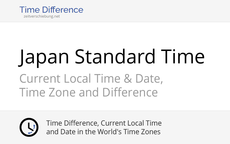 JST Japan Standard Time Current local time