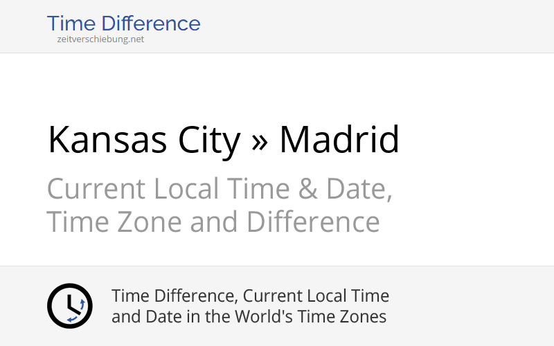 Time Difference Between Usa And Spain