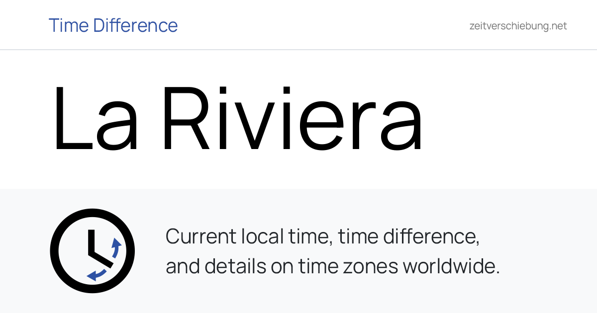 Current Local Time in La Riviera, United States (Sacramento County ...