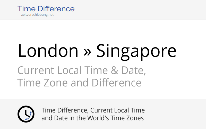 Time difference london united kingdom singapore singapore