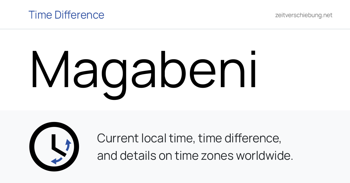 Current Local Time in Magabeni, South Africa (eThekwini Metropolitan ...