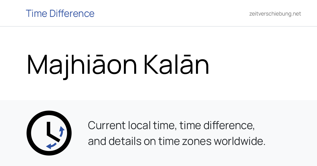 Current Local Time in Majhiāon Kalān, India (Garhwa, Jharkhand): Date ...