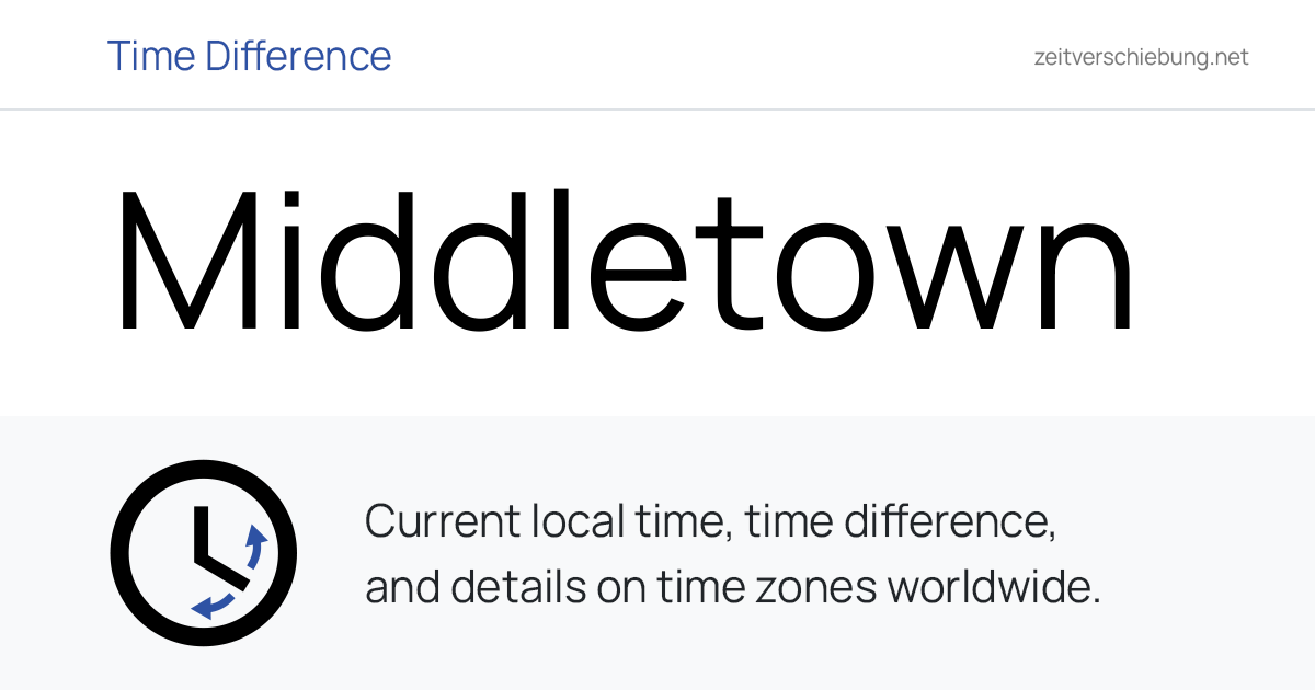Current Local Time in Middletown, United States (New Castle County ...