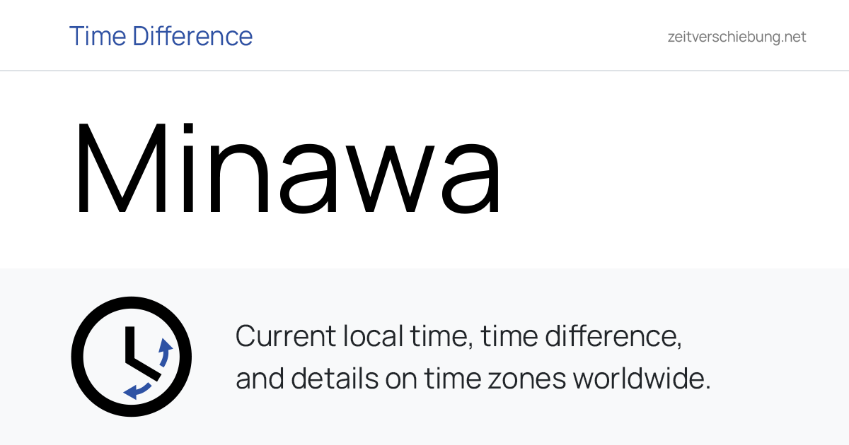 Current Local Time in Minawa, Japan (Aikō-gun, Kanagawa): Date, time ...