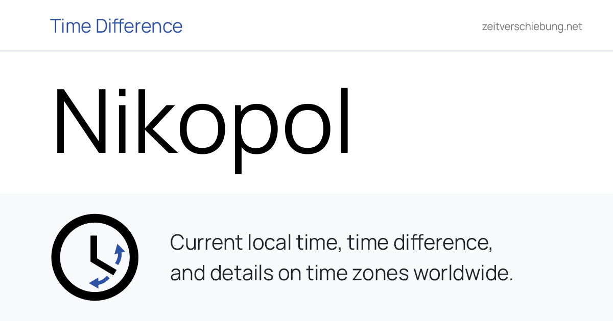Current Local Time in Nikopol, Ukraine (Nikopol Raion, Dnipropetrovsk ...