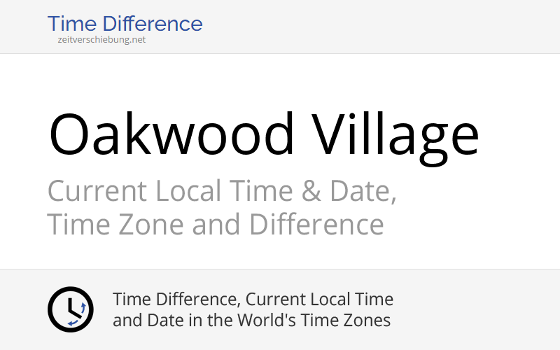 Current Local Time in Oakwood Village, Canada (Toronto county, Ontario