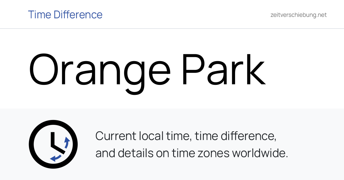 Current Local Time in Orange Park, United States (Clay County, Florida ...
