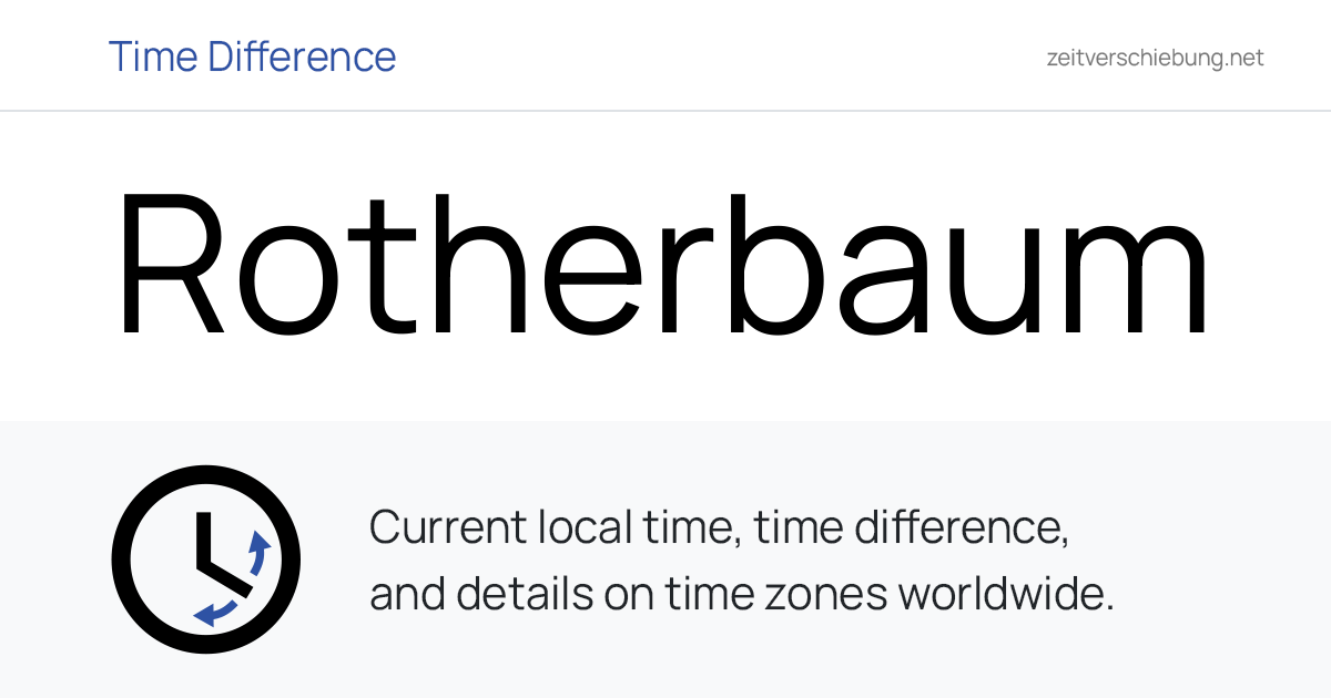 Current Local Time in Rotherbaum, Germany (Free and Hanseatic City of ...