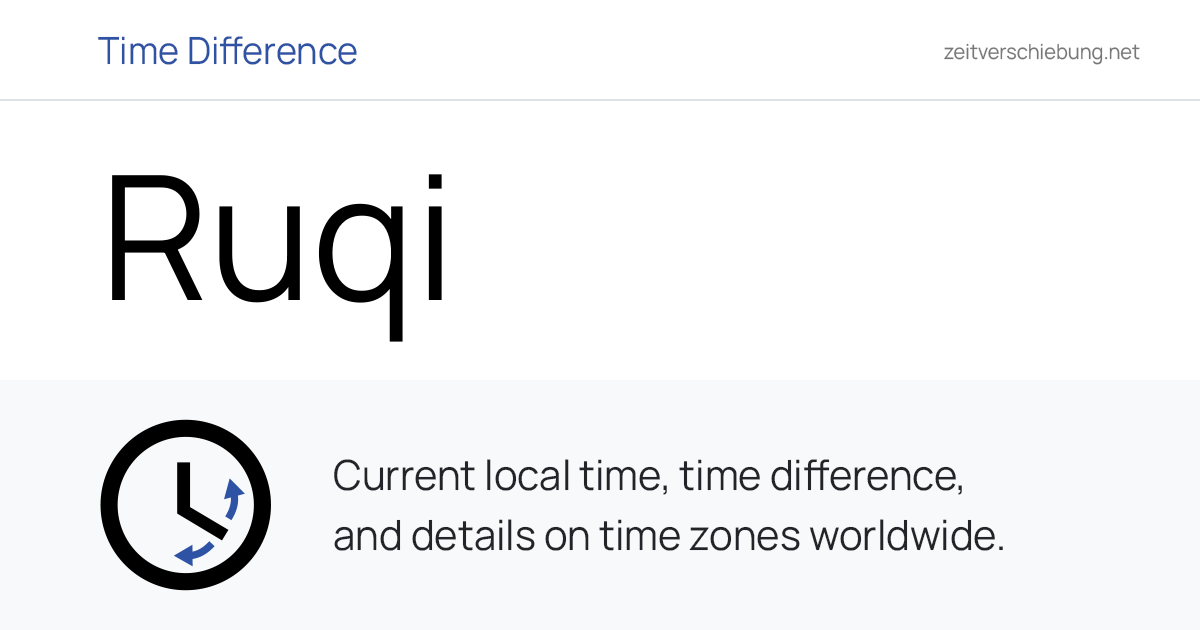 Current Local Time in Ruqi, Somalia (Awdal): Date, time zone, time ...