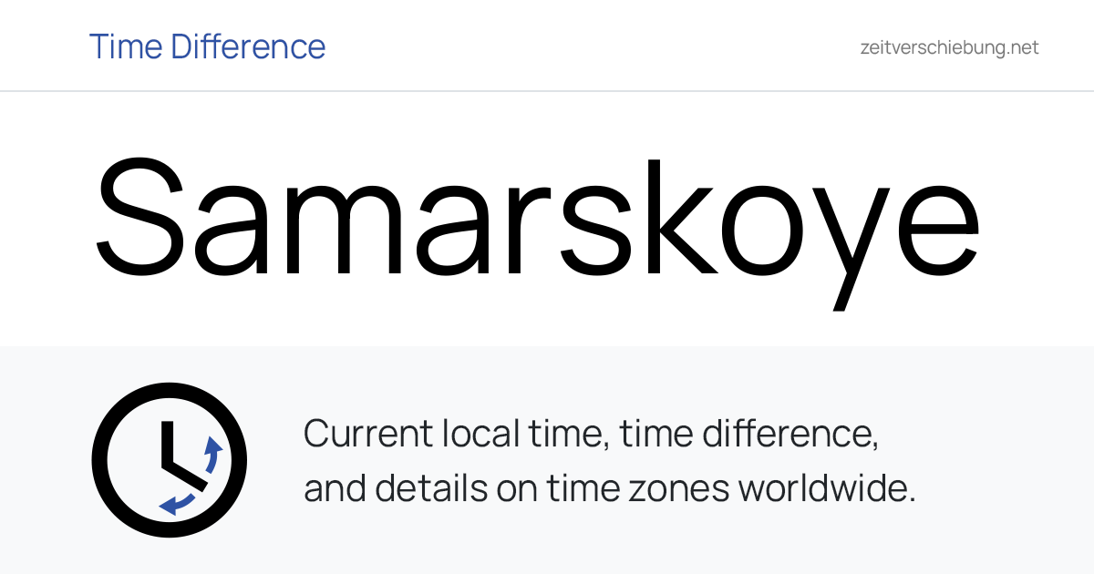 Current Local Time in Samarskoye, Russia (Rostov): Date, time zone ...