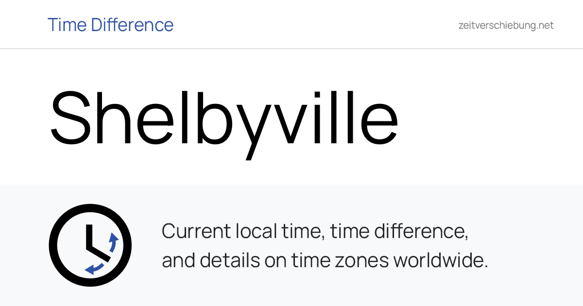 Current Local Time in Shelbyville, United States (Bedford County ...