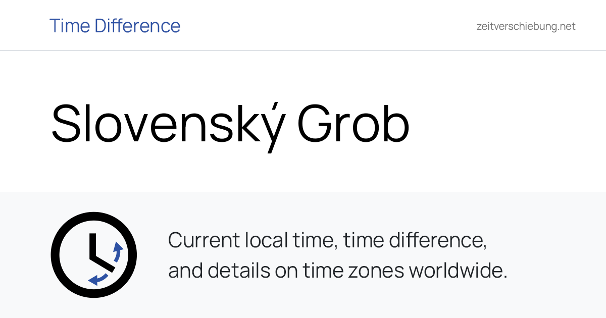 Current Local Time in Slovenský Grob, Slovakia (Okres Pezinok ...