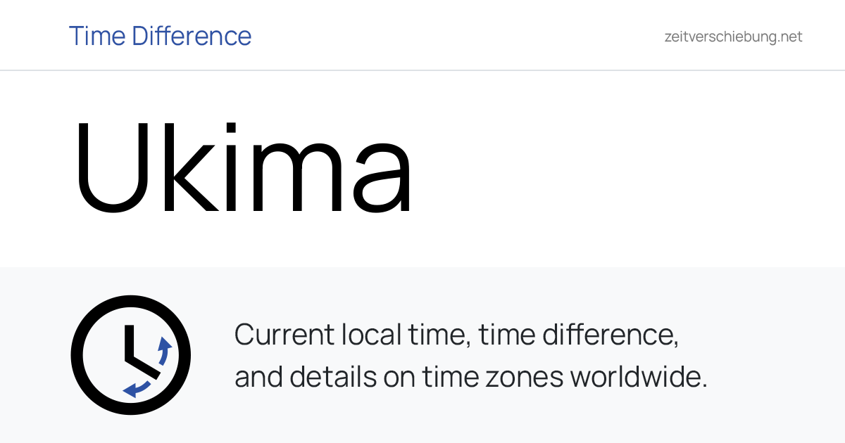 Current Local Time in Ukima, Japan (Kita-ku, Tokyo): Date, time zone ...