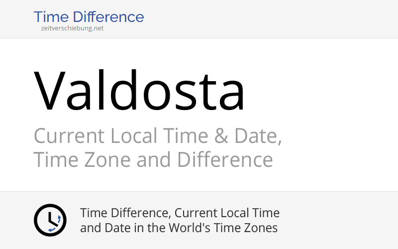 Current Local Time in Valdosta, United States (Lowndes County, Georgia ...