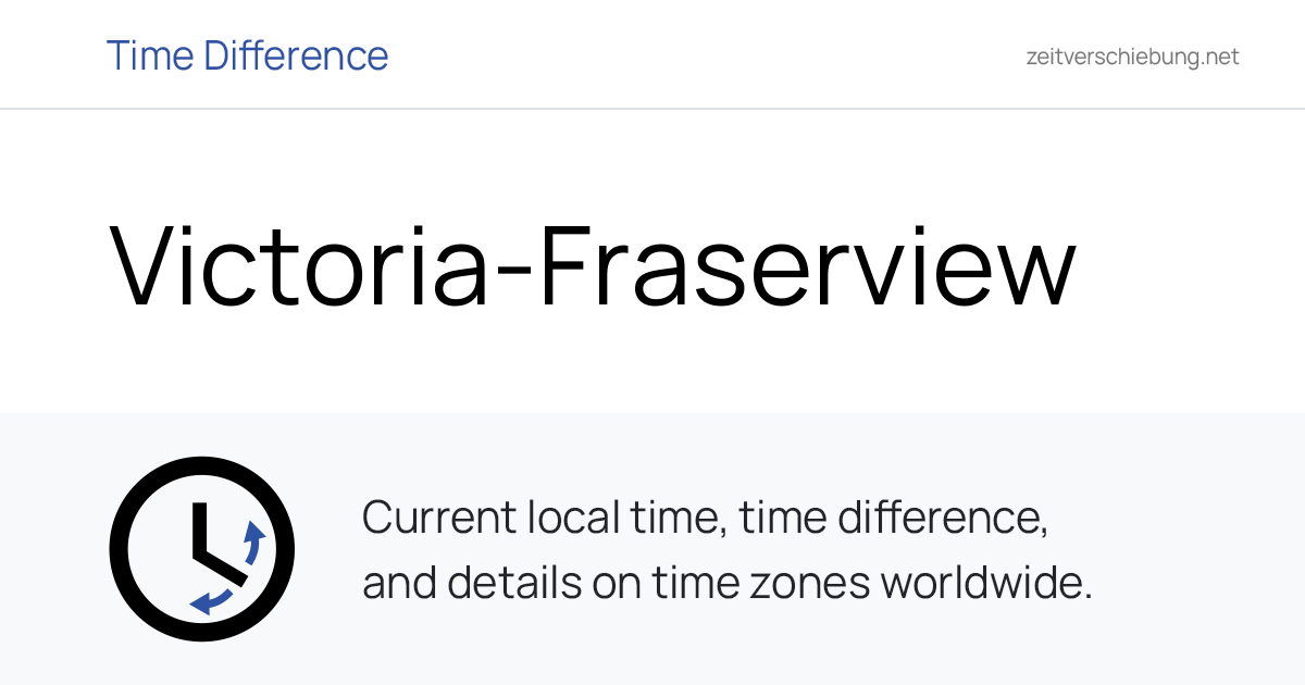 Current Local Time in Victoria-Fraserview, Canada (Metro Vancouver ...