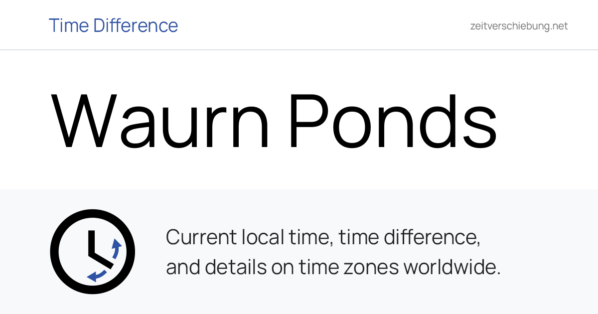 Current Local Time in Waurn Ponds, Australia (Greater Geelong, Victoria ...