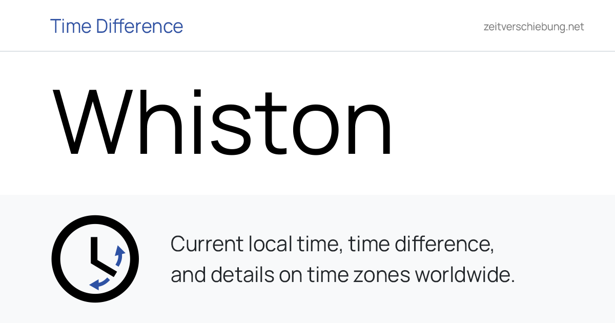 Current Local Time in Whiston, United Kingdom (Knowsley, England): Date ...