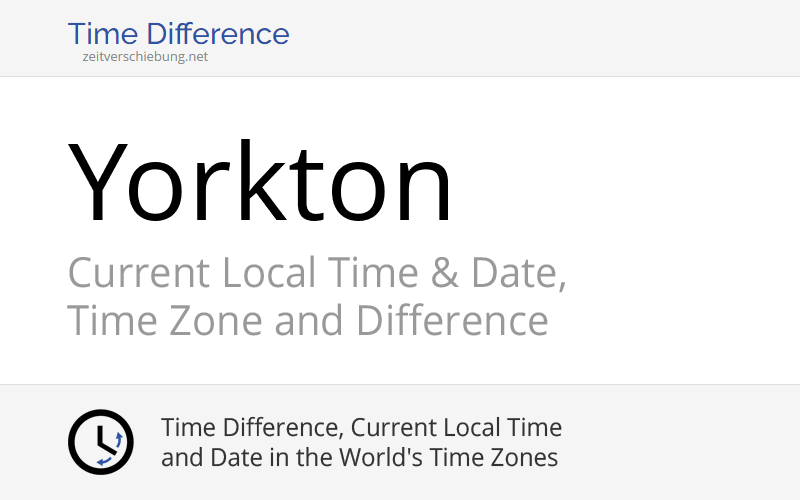 Current Local Time in Yorkton, Canada (Saskatchewan) Date, time zone