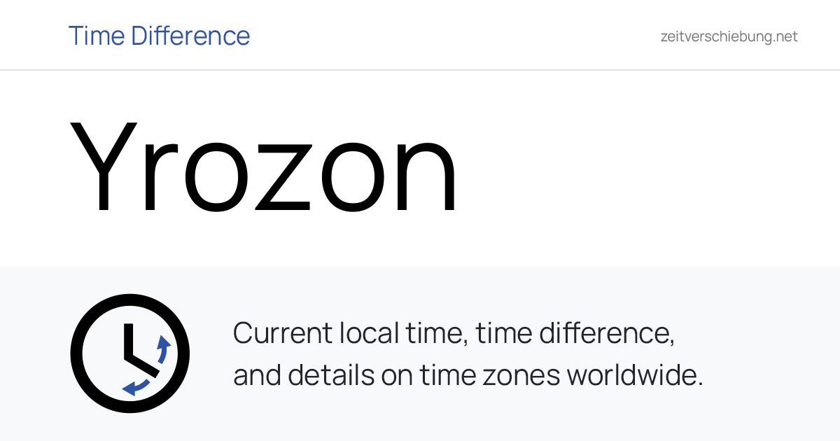 Current Local Time in Yrozon, Ivory Coast (Montagnes): Date, time zone ...