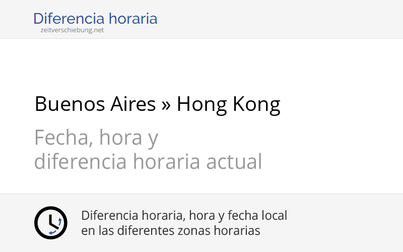 Diferencia Horaria Buenos Aires Nueva York